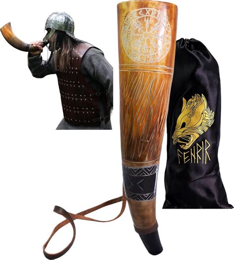 Fenrir Viking War Blowing Horn 18 Inch | Authentic India | Ubuy