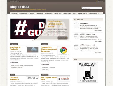 Le Blog de dada a changé de crèmerie - Blog de dada