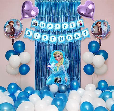 Buy Party Propz Frozen Theme Birthday Decorations - Cute 37 Pcs ...