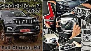 CARJUNCTION MAHINDRA SCORPIO N CHROME KIT Chrome MAHINDRA Scorpio Front ...