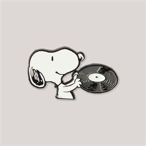 Peanuts x Magpie Enamel Pins | Peanuts Music is Life Enamel Pin - Reco ...