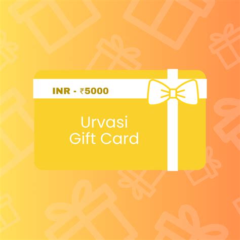 Urvasi Gift Card - INR 5000 – URVASI LADIES NOVELTIES