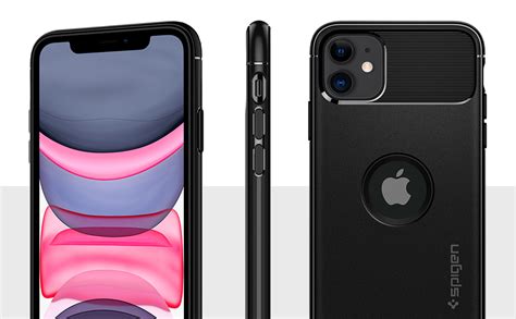 Spigen Rugged Armor Back Cover Case Compatible with iPhone 11 (TPU ...