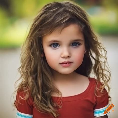 Gorgeous child with spanish heritage, brown hair, brown eyes