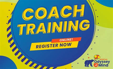 Register for Coach Training now! - NorCal Odyssey of the Mind