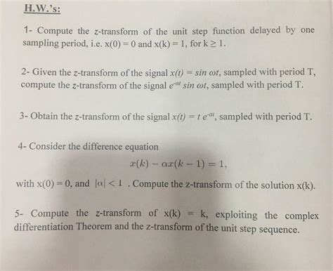 Image result for Step Function Z Transform