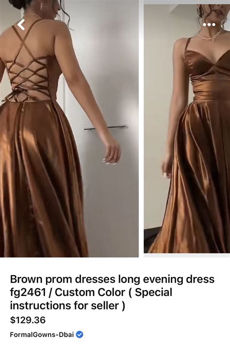 Pin by lori on wear | Brown prom dresses, Classy prom dresses, Silk ...