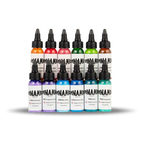 Tinta Dynamic Dynamic Colors Tattoo Ink Set - Circa 2003 Formula, 1oz ...