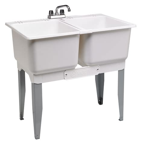 Stainless Steel Double Laundry Sink at Marion Akers blog
