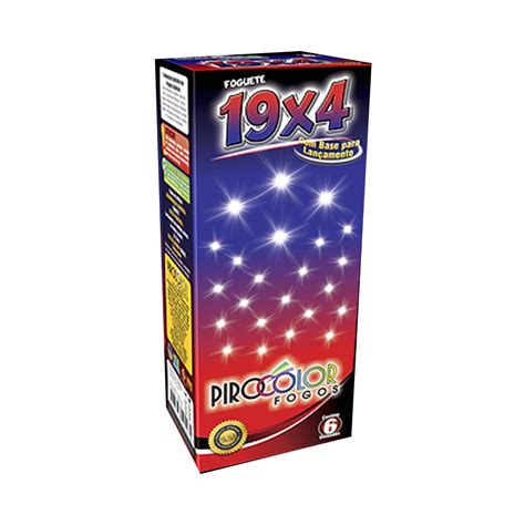 Foguete 19x4 Pirocolor - Extrema Fogos