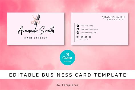 Hair Salon Business Card Design 的图像结果