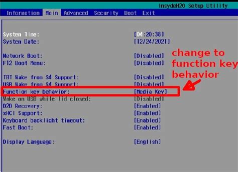 Image result for Function Key Behavior Acer