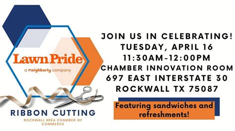 Ribbon Cutting - Lawn Pride of Rockwall-Wylie, Rockwall Area Chamber of ...