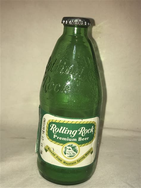 Rolling Rock beer bottle factory defect rare vintage | eBay