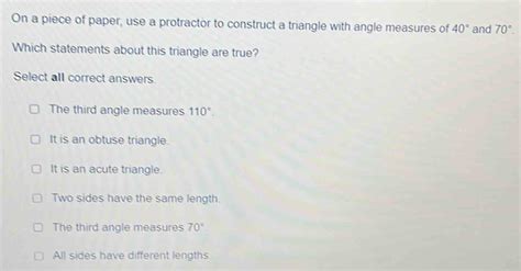 Image result for How to Construct a Triangle Using Protractor PDF
