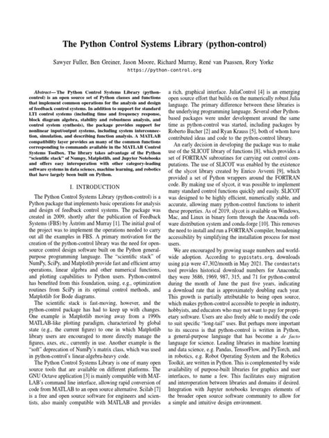 Image result for Control System Engineering Python