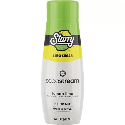 SodaStream 14.9 Oz. Starry Zero Sugar Lemon Lime Sparkling Beverage Mix ...