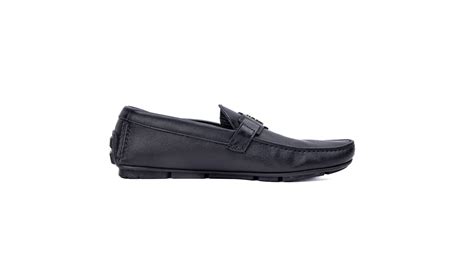 Buy Black Monogram Buckle Loafers Online