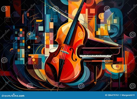 Modern Contemporary Abstract Music Illustration Stock Illustration ...