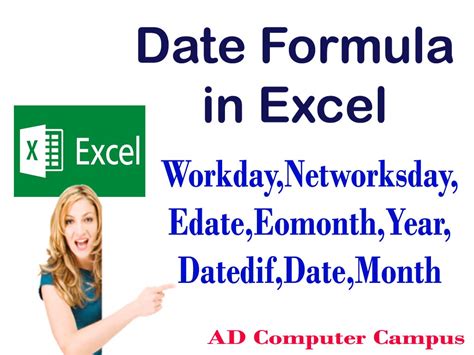 Using Dates in Excel Formula 的图像结果