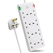 EXTRASTAR 8 Way Extension Leads with Surge India | Ubuy