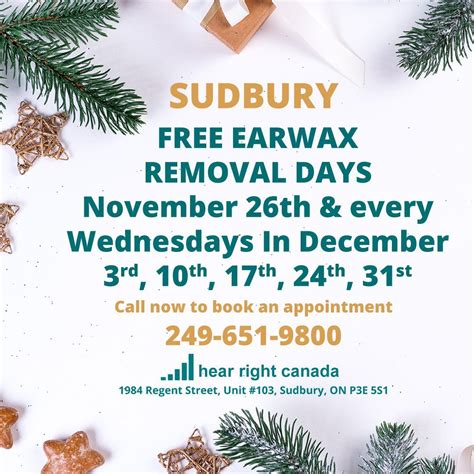 Free Earwax (cerumen) Removal Day!, 1984 Regent St., Sudbury, 26 ...