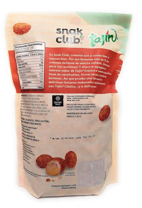 Tajin Tajín - Snak Club cacahuates japoneses cubiertos India | Ubuy