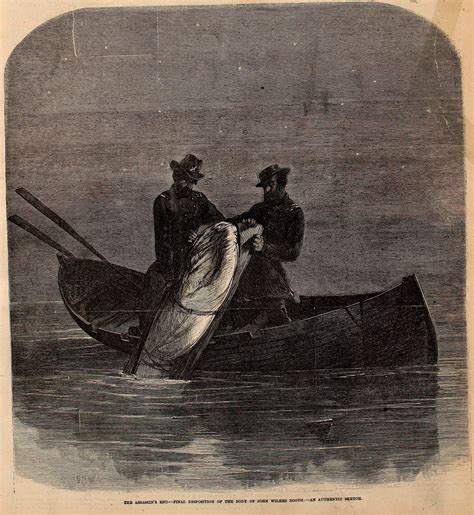John Wilkes Booth "Buried at Sea" - Frank Leslie's Illustrated ...