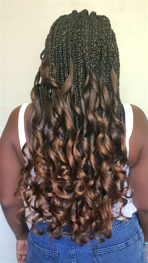 French Curl Box Braids Tutorial 的图像结果