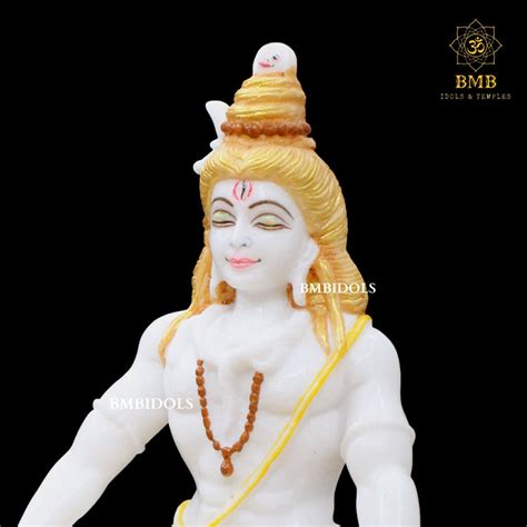 Two Hands Marble Shiva Statue in 15inches for Homes and Temples – BMBIDOLS