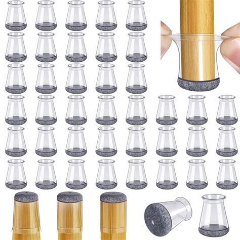 Chair Leg Floor Protectors 40 PCS Furniture Sliders for Hardwood Floors ...