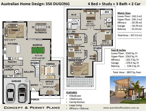 Modern 2 Storey House Designs And Floor Plans