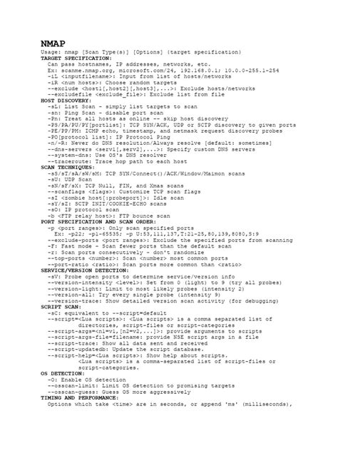 Nmap Options 的图像结果
