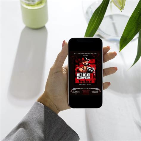 Buy Red Dead Redemption 2 Invitation Arthur Morgan Themed Birthday ...