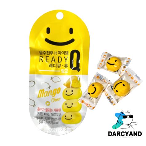 Handok Ready-Q Chew Mango flavor (no box) Hangover Relief Candy Korea Best Hangover Remedy ...