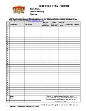 Image result for Roster Form Math