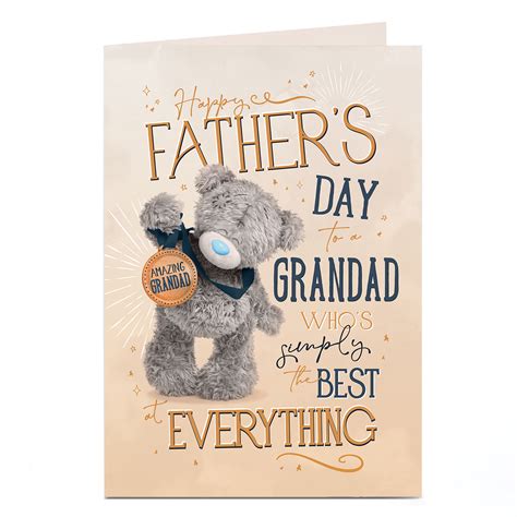 Buy Tatty Teddy Father's Day Card - The Best at Everything, Grandad for ...