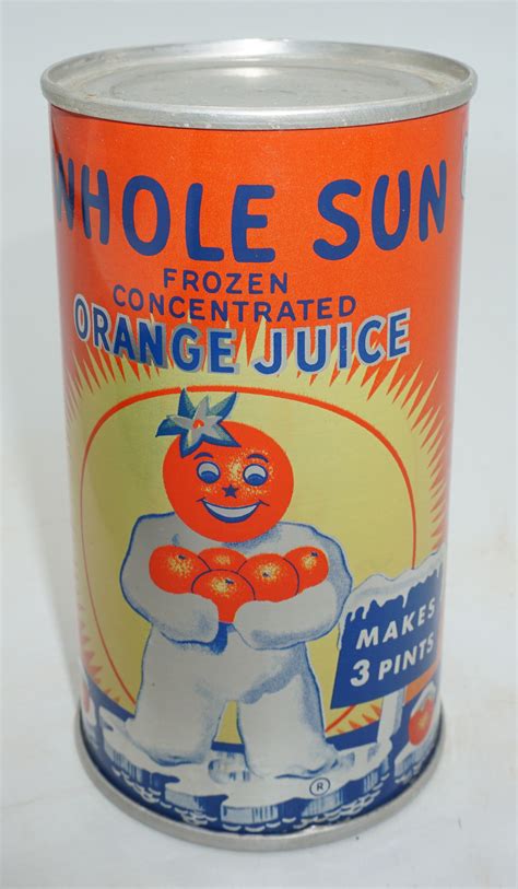 Lot Detail - Whole Sun Frozen Concentrated Orange Juice flat top
