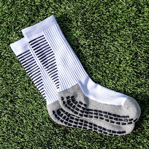 3 Pairs Pack White Soccer Socks Anti Slip Football Training Socks