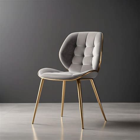 Grey modern dining chair | Premium AI-generated image