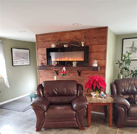 Buy Reclaimed Barnwood Beam Fireplace Mantel (Wood, 6x8x60) Online at ...