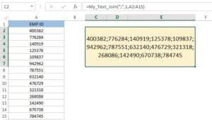 Text Join Excel 的图像结果