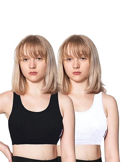 Buy D'chica Pack of 2 Girls Beginners Bra Cotton Non-Padded Non Wired ...
