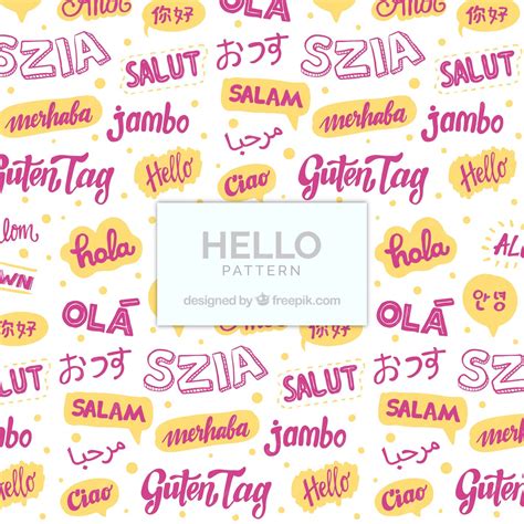 Bonjour patron dans différentes langues | Vecteur Gratuite