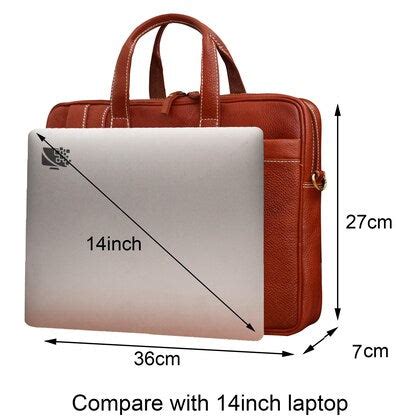 Scenti Pure Leather Laptop Bags for Men and Women Premium Luxury ...