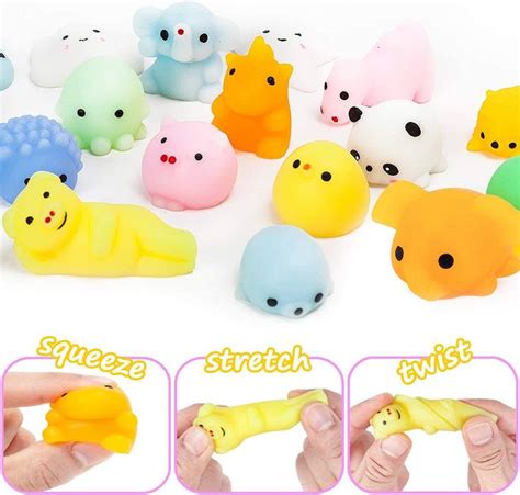 Chocozone Pack of 25 Squishy Toys Animals Squeeze Toys Stress Balls ...