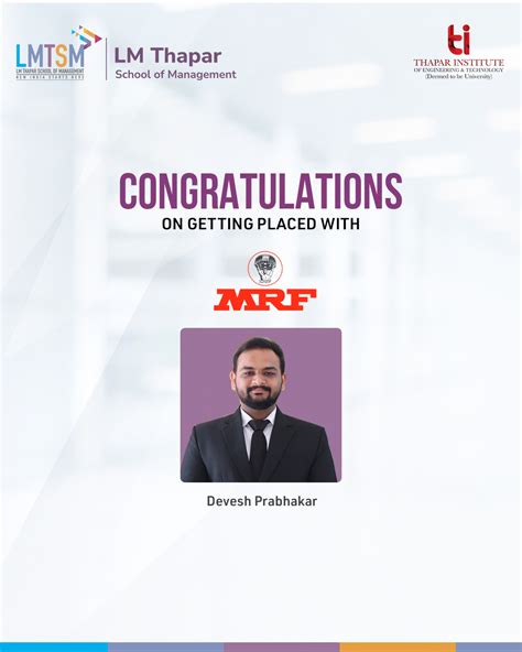MBA Placements Punjab | ₹24.81L Highest | AmEx Deloitte PwC | LMTSM ...
