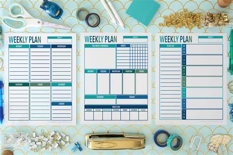 Printable Weekly Planners
