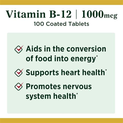 Nature's Bounty Vitamin B12 1000mcg Review - Vitamin Reviewer