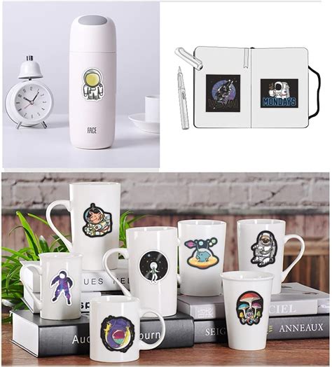 Buy Car Stickers Non-Repeating Astronaut Stickers Aesthetic Cool Dark ...